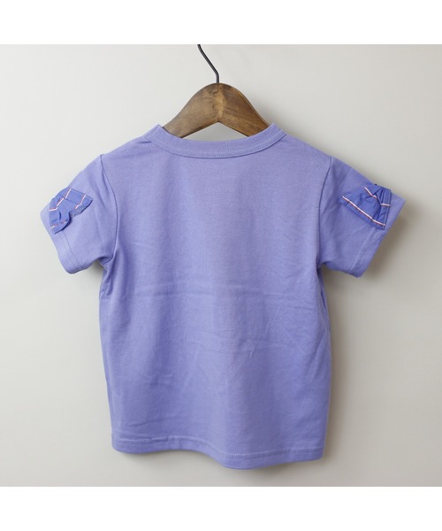 maarook(マルーク)の「天竺プレッピーストライプリボンTシャツ(Tシャツ/カットソー・キッズ・パープル/ブラック・140cm/150cm/160cm)」の11枚目の写真