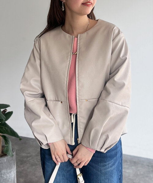 ベージュブルゾン　袖本革 楽天市場】撥水加工スイングトップブルゾン URBAN EXPRESS