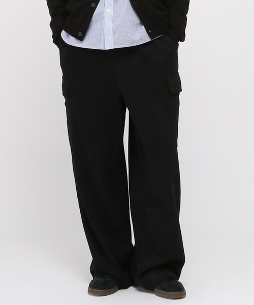 3.3 Field Trip （3.3フィールドトリップ）の「3.3 Field Trip／カーゴスウェットパンツ（カーゴパンツ・メンズ・ブラック/グレー・FREE）」の2枚目の写真