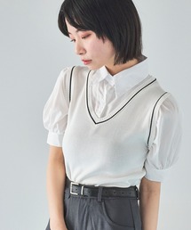 ベストレイヤード」に該当するレディースのシャツ/ブラウス