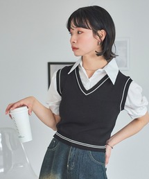 近年✨️ヨーコチャン パフスリーブ 半袖ブラウス バックギャザー フレア 白 M 250318_yc1_0315.jpg?v=1745849980