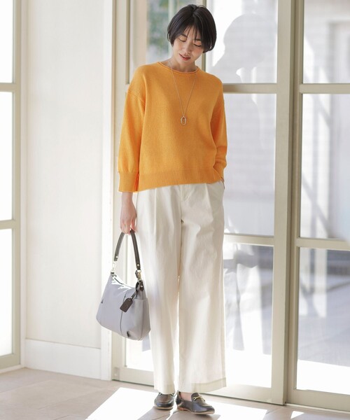 J.PRESS Ladies(J.プレス レディス)の「【洗える】DRY COMFORT ニット(ニット/セーター・レディース・イエロー系/ブルー系/オレンジ系・SMALL)」の22枚目の写真