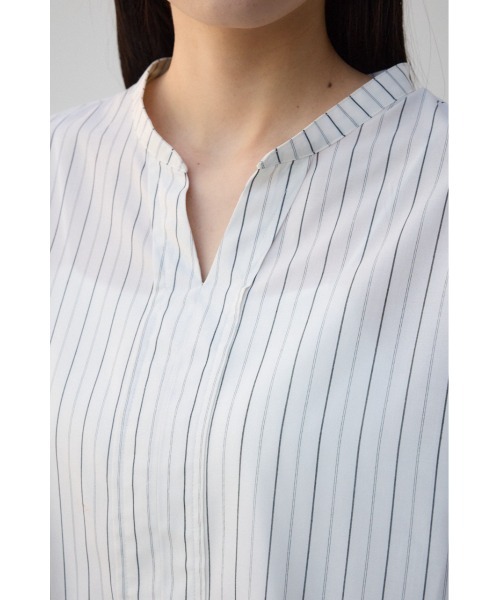 AZUL by moussy(アズールバイマウジー)の「バックタックオープンスキッパー(シャツ/ブラウス・レディース・ホワイト系その他/オフホワイト/ブラック・FREE)」の21枚目の写真