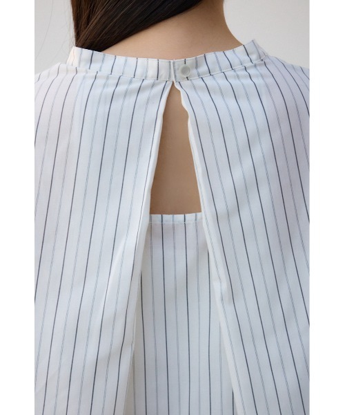 AZUL by moussy(アズールバイマウジー)の「バックタックオープンスキッパー(シャツ/ブラウス・レディース・ホワイト系その他/オフホワイト/ブラック・FREE)」の22枚目の写真