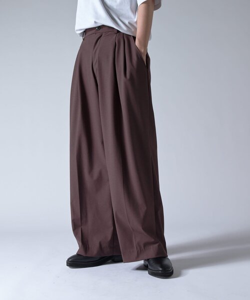 Lui's（ルイス）の「ウォッシャブル 2タックワイドパンツ（その他パンツ・メンズ・ブラック/ブラウン・S/M）」の10枚目の写真