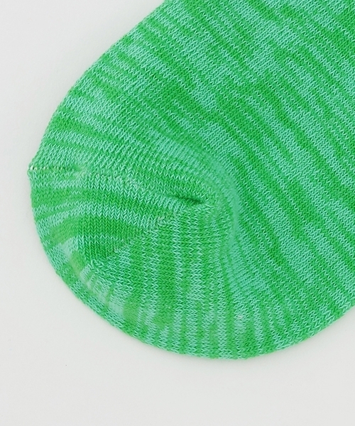 XLARGE KIDS（エクストララージキッズ）の「メランジカラーショートソックス（ソックス/靴下・キッズ・グリーン/イエロー/オレンジ・13-15cm/15-17cm/17-19cm/19-21cm）」の4枚目の写真