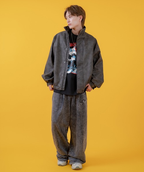 improves（インプローブス）の「ヴィンテージ加工 ウォッシュド PU ブルゾン（ブルゾン・メンズ・ブラック/ブラウン・LARGE/MEDIUM/SMALL）」の7枚目の写真