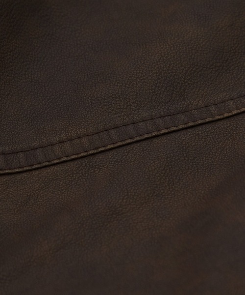 improves（インプローブス）の「ヴィンテージ加工 ウォッシュド PU ブルゾン（ブルゾン・メンズ・ブラック/ブラウン・LARGE/MEDIUM/SMALL）」の22枚目の写真