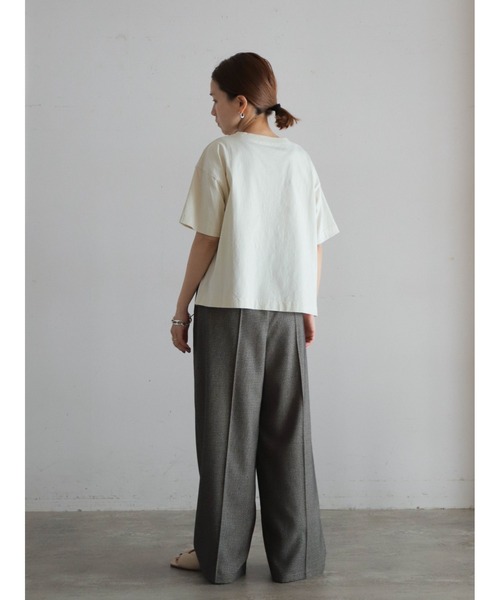 tシャツ フラワーパッチワーク　ハーフスリーブP/O レディース セール】フラワーパッチワーク ハーフスリーブP/O（Tシャツ