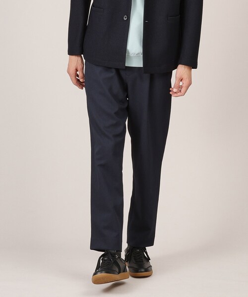 TAKEO KIKUCHI(タケオキクチ)の「【多機能】リネンライクカルゼ イージーパンツ(スラックス・メンズ・ブラウン系その他/ブルー系その他/カーキ/サンドベージュ/ブルー系その他2/カーキ系・05/01/02/03/04)」の5枚目の写真