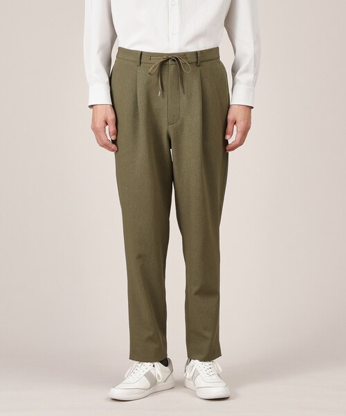 TAKEO KIKUCHI(タケオキクチ)の「【多機能】リネンライクカルゼ イージーパンツ(スラックス・メンズ・ブラウン系その他/ブルー系その他/カーキ/サンドベージュ/ブルー系その他2/カーキ系・05/01/02/03/04)」の8枚目の写真