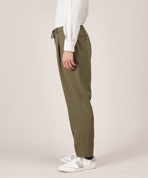 TAKEO KIKUCHI(タケオキクチ)の「【多機能】リネンライクカルゼ イージーパンツ(スラックス・メンズ・ブラウン系その他/ブルー系その他/カーキ/サンドベージュ/ブルー系その他2/カーキ系・05/01/02/03/04)」の9枚目の写真