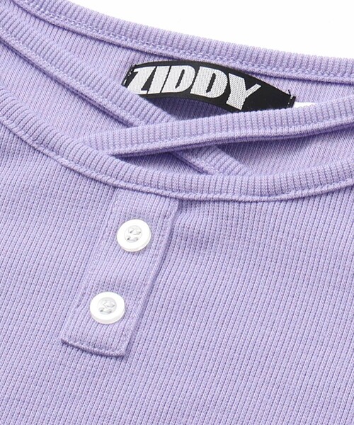 ZIDDY（ジディ）の「【 ニコ☆プチ 掲載 】クロスネック裾花柄Tシャツ(130~160cm)（Tシャツ/カットソー・キッズ・パープル/グレー・FREE/130cm/140cm/150cm）」の17枚目の写真