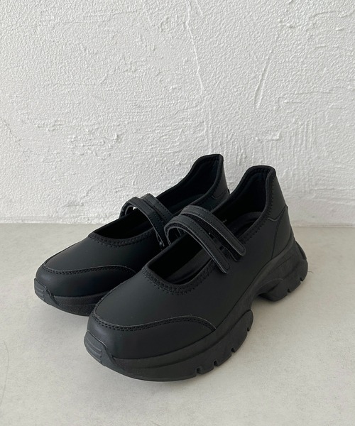 apres jour clair（アプレジュールクレア）の「【apres jour clair】バレエスニーカー【ZOZOTOWN限定アイテム】（パンプス・レディース・ブラック・MEDIUM/SMALL/LARGE/X-LARGE）」の2枚目の写真