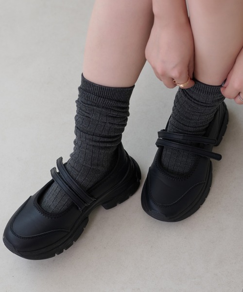 apres jour clair（アプレジュールクレア）の「【apres jour clair】バレエスニーカー【ZOZOTOWN限定アイテム】（パンプス・レディース・ブラック・MEDIUM/SMALL/LARGE/X-LARGE）」の4枚目の写真