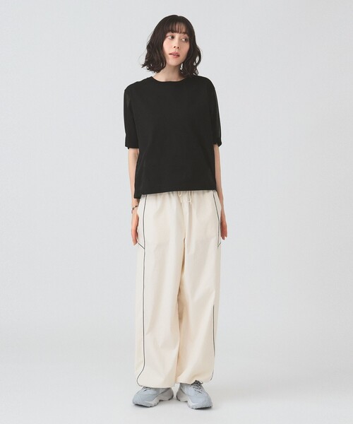 Ray BEAMS(レイビームス)の「シアー キリカエ Tシャツ(Tシャツ/カットソー・レディース・ブラック/ホワイト・ONE SIZE)」の14枚目の写真