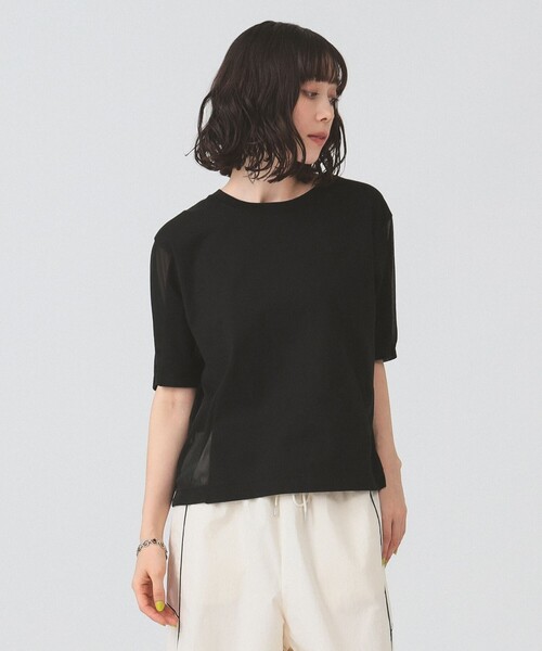 Ray BEAMS(レイビームス)の「シアー キリカエ Tシャツ(Tシャツ/カットソー・レディース・ブラック/ホワイト・ONE SIZE)」の18枚目の写真