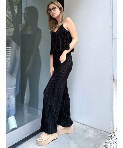 GYDA（ジェイダ）の「サテンプリーツワイドパンツ【SETUP着用可】（その他パンツ・レディース・その他1/ベージュ/ライトグレー/ブラック・FREE）」の14枚目の写真