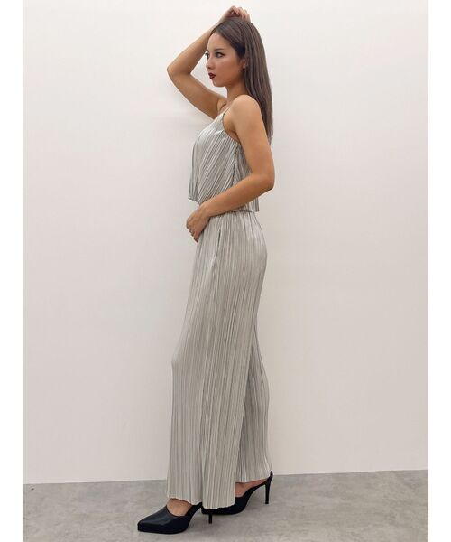 GYDA（ジェイダ）の「サテンプリーツワイドパンツ【SETUP着用可】（その他パンツ・レディース・その他1/ベージュ/ライトグレー/ブラック・FREE）」の5枚目の写真