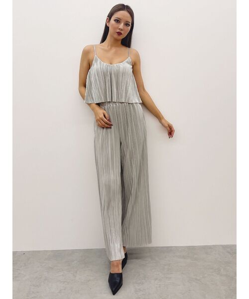 GYDA（ジェイダ）の「サテンプリーツワイドパンツ【SETUP着用可】（その他パンツ・レディース・その他1/ベージュ/ライトグレー/ブラック・FREE）」の10枚目の写真