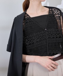 ROPE' PICNIC | フロントボタンレースジレベスト/リンクコーデ(ベスト)