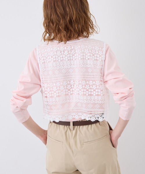 ROPE' PICNIC（ロペピクニック）の「フロントボタンレースジレベスト/リンクコーデ（ベスト・レディース・ホワイト/ブラック・FREE）」の22枚目の写真