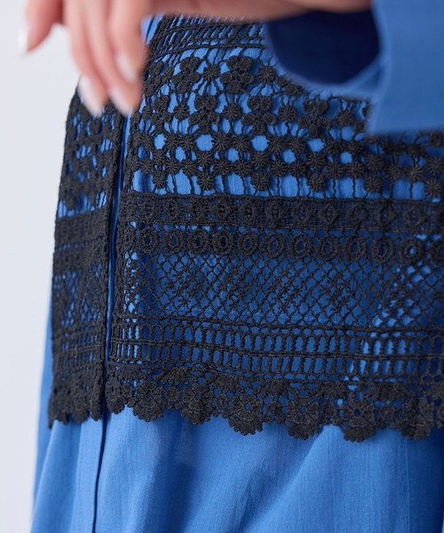 ROPE' PICNIC（ロペピクニック）の「フロントボタンレースジレベスト/リンクコーデ（ベスト・レディース・ホワイト/ブラック・FREE）」の14枚目の写真