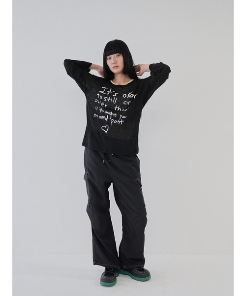 Uenui(ウニュイ)の「【 cunii 】ステッチ ストリング カーゴパンツ(カーゴパンツ・レディース・ホワイト/カーキ/ブラック・FREE)」の21枚目の写真