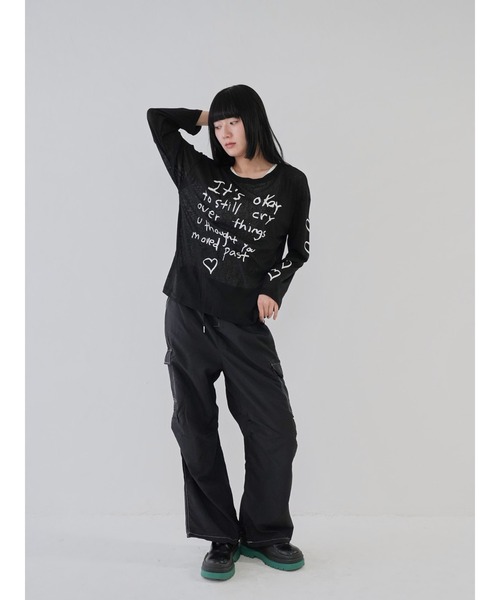 Uenui(ウニュイ)の「【 cunii 】ステッチ ストリング カーゴパンツ(カーゴパンツ・レディース・ホワイト/カーキ/ブラック・FREE)」の20枚目の写真