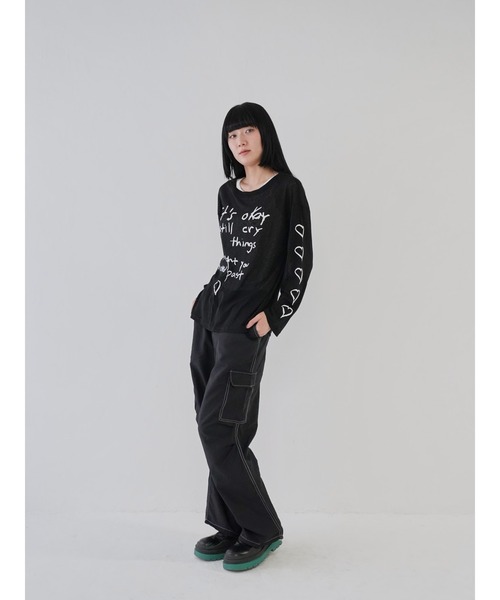 Uenui(ウニュイ)の「【 cunii 】ステッチ ストリング カーゴパンツ(カーゴパンツ・レディース・ホワイト/カーキ/ブラック・FREE)」の19枚目の写真