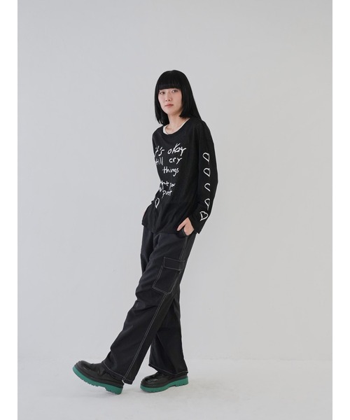 Uenui(ウニュイ)の「【 cunii 】ステッチ ストリング カーゴパンツ(カーゴパンツ・レディース・ホワイト/カーキ/ブラック・FREE)」の18枚目の写真