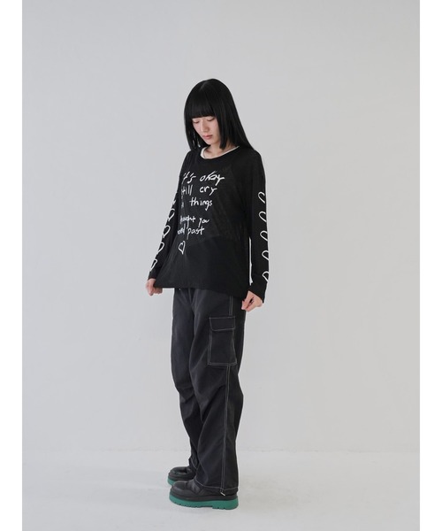 Uenui(ウニュイ)の「【 cunii 】ステッチ ストリング カーゴパンツ(カーゴパンツ・レディース・ホワイト/カーキ/ブラック・FREE)」の17枚目の写真