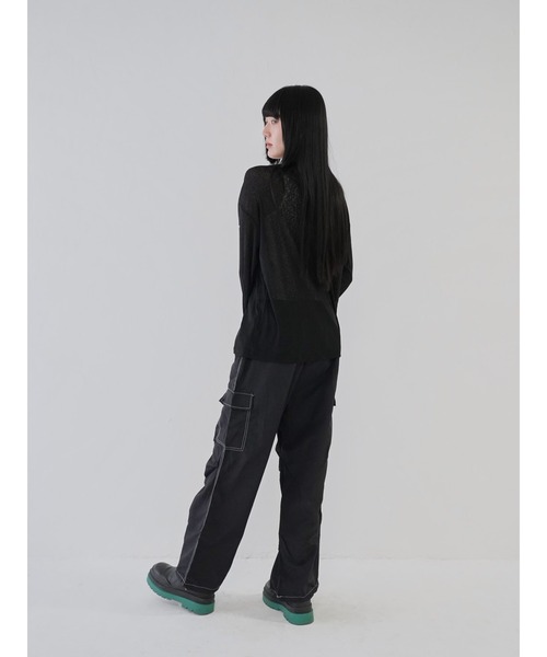 Uenui(ウニュイ)の「【 cunii 】ステッチ ストリング カーゴパンツ(カーゴパンツ・レディース・ホワイト/カーキ/ブラック・FREE)」の16枚目の写真