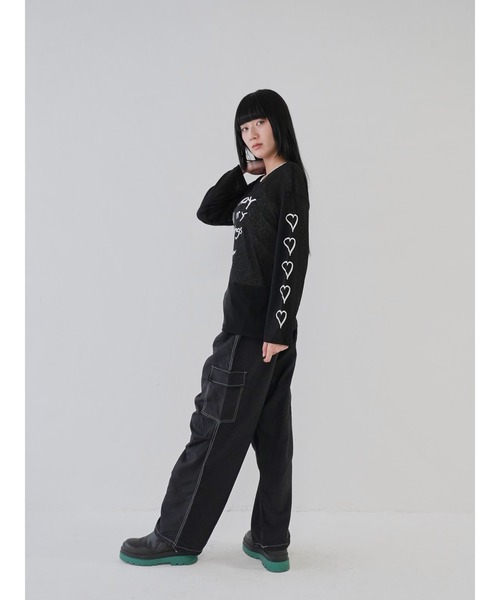 Uenui(ウニュイ)の「【 cunii 】ステッチ ストリング カーゴパンツ(カーゴパンツ・レディース・ホワイト/カーキ/ブラック・FREE)」の15枚目の写真