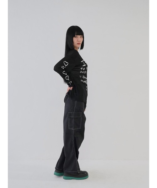 Uenui(ウニュイ)の「【 cunii 】ステッチ ストリング カーゴパンツ(カーゴパンツ・レディース・ホワイト/カーキ/ブラック・FREE)」の14枚目の写真