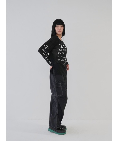 Uenui(ウニュイ)の「【 cunii 】ステッチ ストリング カーゴパンツ(カーゴパンツ・レディース・ホワイト/カーキ/ブラック・FREE)」の13枚目の写真
