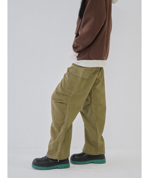 Uenui(ウニュイ)の「【 cunii 】ステッチ ストリング カーゴパンツ(カーゴパンツ・レディース・ホワイト/カーキ/ブラック・FREE)」の7枚目の写真