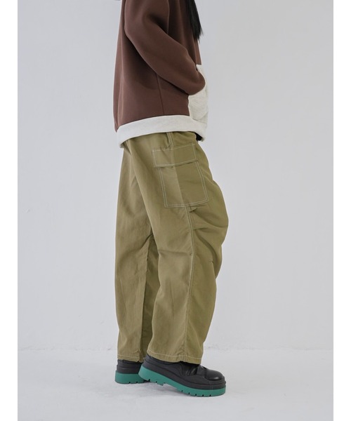 Uenui(ウニュイ)の「【 cunii 】ステッチ ストリング カーゴパンツ(カーゴパンツ・レディース・ホワイト/カーキ/ブラック・FREE)」の5枚目の写真