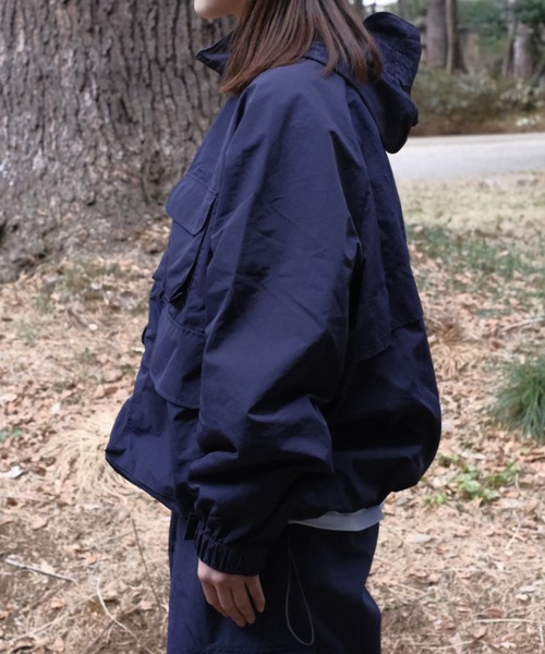 BROKEN BASE（ブロークンベース）の「マルチポケットナイロンブルゾン（ナイロンジャケット・メンズ・アイボリー/ブラック系/ネイビー・SMALL/MEDIUM/LARGE）」の18枚目の写真