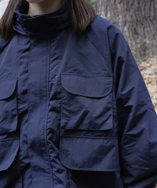 BROKEN BASE（ブロークンベース）の「マルチポケットナイロンブルゾン（ナイロンジャケット・メンズ・アイボリー/ブラック系/ネイビー・SMALL/MEDIUM/LARGE）」の21枚目の写真