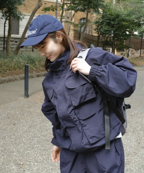 BROKEN BASE（ブロークンベース）の「マルチポケットナイロンブルゾン（ナイロンジャケット・メンズ・アイボリー/ブラック系/ネイビー・SMALL/MEDIUM/LARGE）」の11枚目の写真