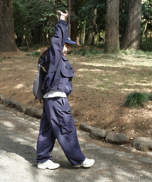 BROKEN BASE（ブロークンベース）の「マルチポケットナイロンブルゾン（ナイロンジャケット・メンズ・アイボリー/ブラック系/ネイビー・SMALL/MEDIUM/LARGE）」の13枚目の写真