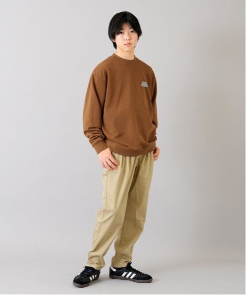 GLAZOS(グラソス)の「【大人向けサイズあり】綿ポリストレッチツイル・タックパンツ(その他パンツ・キッズ・ベージュ/ブラック/カーキ・LL/L/M/S)」の4枚目の写真