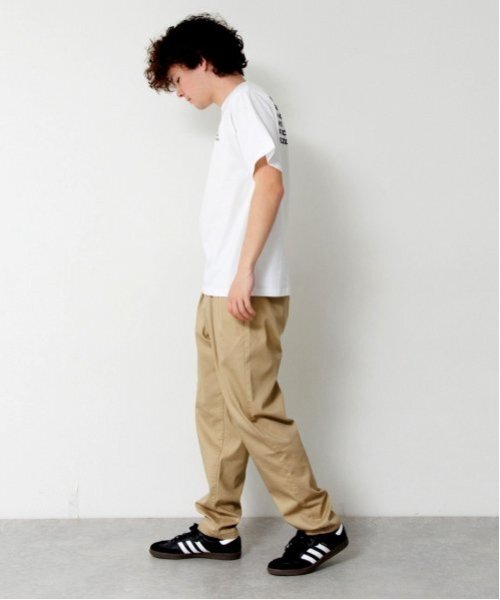 GLAZOS(グラソス)の「【大人向けサイズあり】綿ポリストレッチツイル・タックパンツ(その他パンツ・キッズ・ベージュ/ブラック/カーキ・LL/L/M/S)」の5枚目の写真