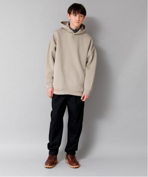 GLAZOS（グラソス）の「【大人向けサイズあり】綿ポリストレッチツイル・タックパンツ（その他パンツ・キッズ・ベージュ/ブラック/カーキ・LL/L/M/S）」の12枚目の写真