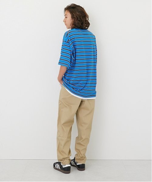 GLAZOS（グラソス）の「【大人向けサイズあり】綿ポリストレッチツイル・タックパンツ（その他パンツ・キッズ・ベージュ/ブラック/カーキ・LL/L/M/S）」の4枚目の写真