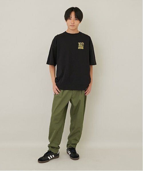 GLAZOS（グラソス）の「【大人向けサイズあり】綿ポリストレッチツイル・タックパンツ（その他パンツ・キッズ・ベージュ/ブラック/カーキ・LL/L/M/S）」の17枚目の写真