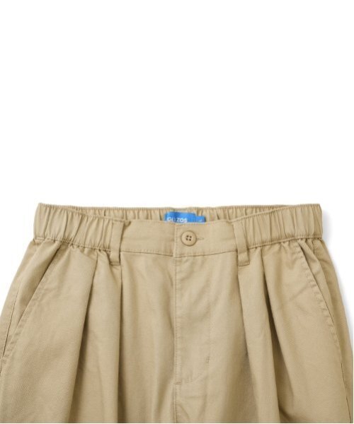 GLAZOS（グラソス）の「【大人向けサイズあり】綿ポリストレッチツイル・タックパンツ（その他パンツ・キッズ・ベージュ/ブラック/カーキ・LL/L/M/S）」の7枚目の写真
