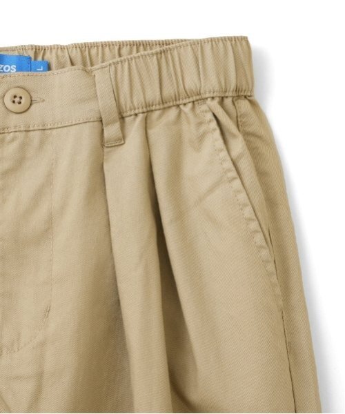 GLAZOS（グラソス）の「【大人向けサイズあり】綿ポリストレッチツイル・タックパンツ（その他パンツ・キッズ・ベージュ/ブラック/カーキ・LL/L/M/S）」の5枚目の写真
