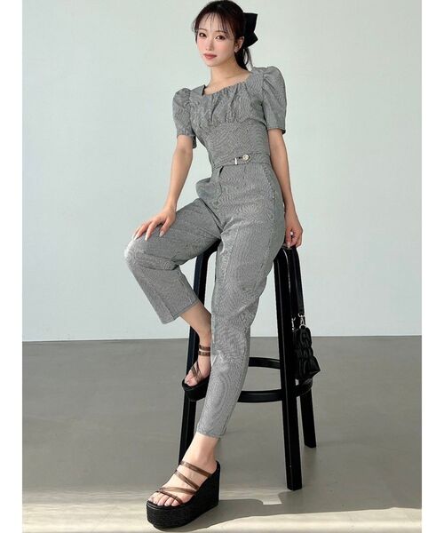 RESEXXY(リゼクシー)の「センタープレステーパードパンツ【セットアップ着用可能】(その他パンツ・レディース・アイボリー/ブラック/その他1・FREE)」の8枚目の写真